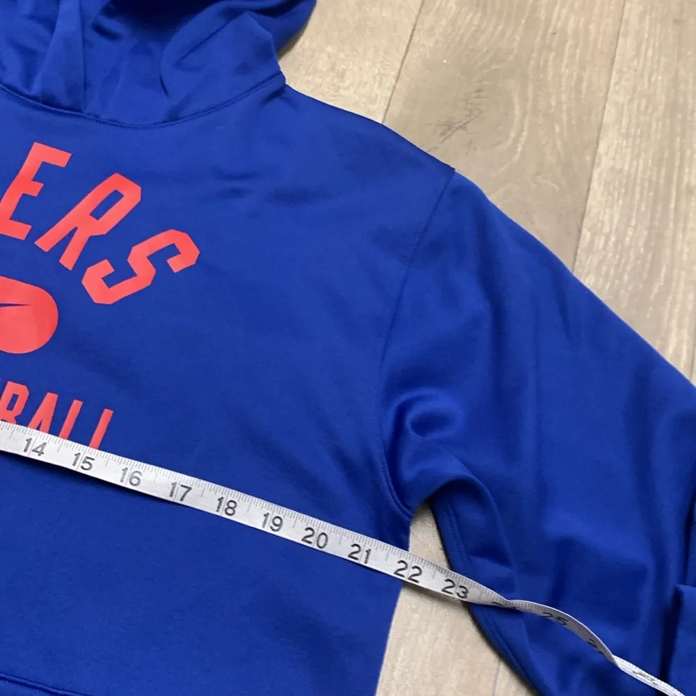 Kids Nike Philadelphia 76ers Dri Fit NBA Basketball Pullover Sweatshirt Hoodie - Picture 4 of 7